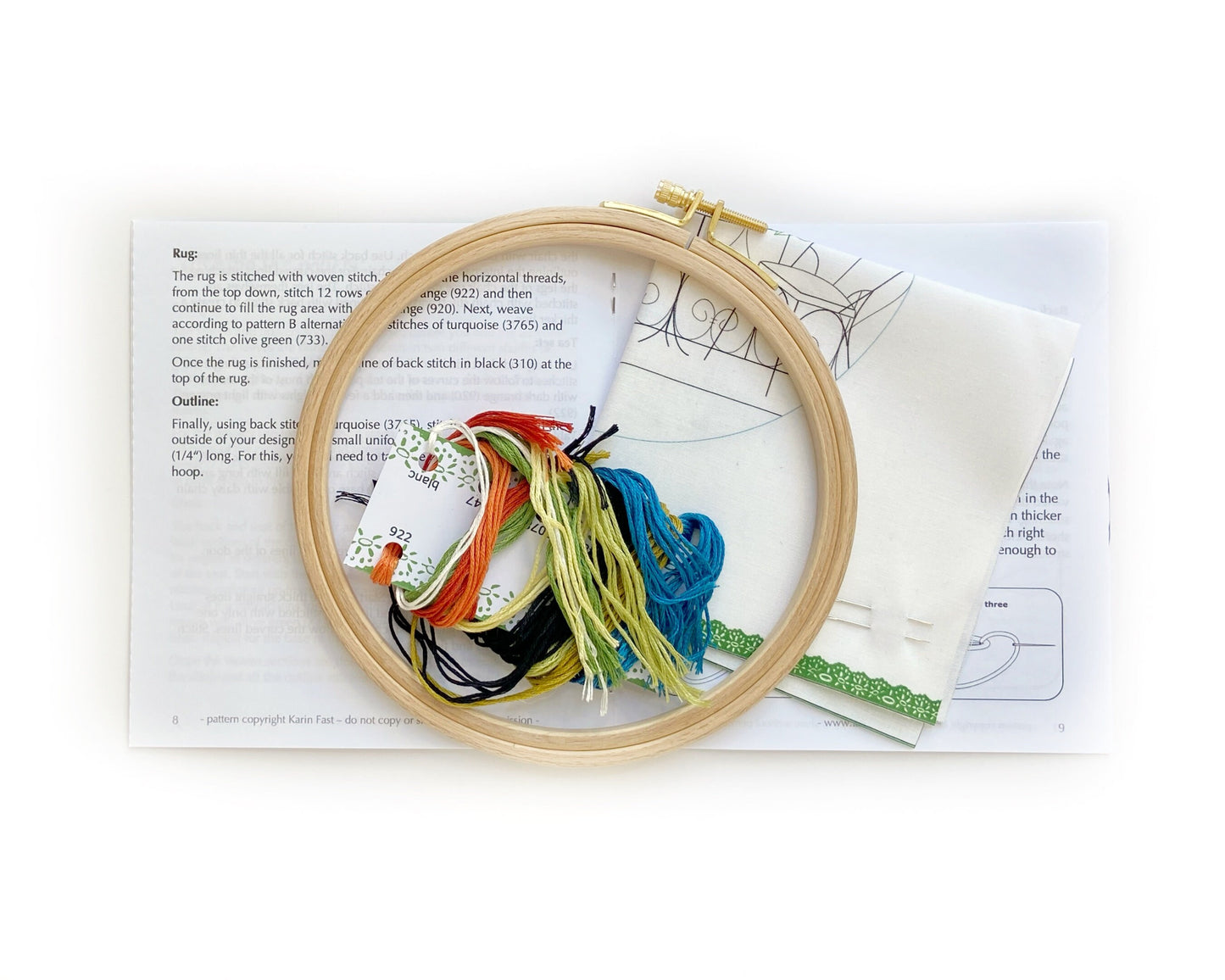 Secluded balcony embroidery kit